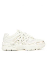 Armani Exchange Sneakersy XW002153 AF19535 MZ128 Écru. Obuwie sportowe damskie Armani Exchange, z materiału, bez zapięcia. Za 819.05 zł.