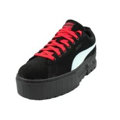 Trampki Damskie Skóra Mayze Dua Lipa. Czarne trampki damskie Puma, bez wzorów, z gumy, bez zapięcia. Za 149.00 zł.