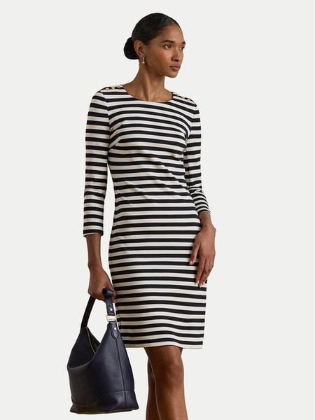 LAUREN RALPH LAUREN Sukienka codzienna 200P03678001 Granatowy Regular Fit. Niebieskie sukienki damskie Lauren Ralph Lauren, bez wzorów, z wiskozy, bez ramiączek. Za 1,199.00 zł.