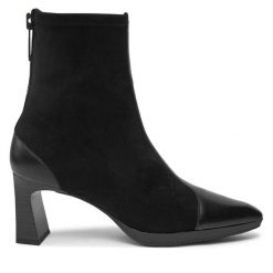 Botki Hispanitas. Czarne botki damskie Hispanitas, bez obcasa, na słupku, bez zapięcia. Za 789.99 zł.