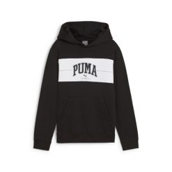 Młodzieżowa bluza z kapturem PUMA SQUAD PUMA Black. Czarna bluzy damskie Puma, m, bez wzorów, z dzianiny, z kapturem. Za 140.99 zł.