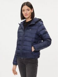 Tommy Jeans Kurtka zimowa Quilted DW0DW09350 Granatowy Regular Fit. Niebieskie kurtki damskie Tommy Jeans, na zimę, xs, bez wzorów, z jeansu, bez kaptura. Za 779.99 zł.