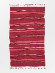 Becksöndergaard Chusta kąpielowa w kolorze czerwonym - 200 x 110 cm rozmiar: onesize. Czerwone chusty damskie Becksöndergaard, bez wzorów, z bawełny. Za 69.99 zł.