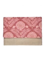 BLE Kopertówka w kolorze beżowo-różowym - 24 x 17 x 1 cm rozmiar: onesize. Brązowe torebki wieczorowe damskie BLE, bez wzorów, z materiału, bez dodatków. Za 25.95 zł.