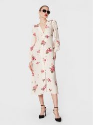 TWINSET Sukienka koszulowa 231TP2701 Beżowy Regular Fit. Brązowe sukienki damskie Twinset, bez wzorów, z wiskozy, bez ramiączek. Za 739.99 zł.