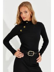 Cool and sexy Koszulka w kolorze czarnym rozmiar: L. Czarne bluzki damskie Cool and sexy, l, bez wzorów, bez kołnierzyka, bez ramiączek. Za 74.99 zł.
