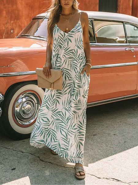 LA Angels Sukienka w kolorze kremowo-zielonym rozmiar: L. Brązowe sukienki damskie LA Angels, bez wzorów, z wiskozy, bez ramiączek. Za 170.47 zł.