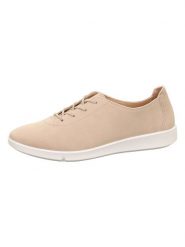 Legero Skórzane sneakersy "Lucca" w kolorze beżowym rozmiar: 40. Brązowe obuwie sportowe damskie Legero, bez zapięcia. Za 254.74 zł.