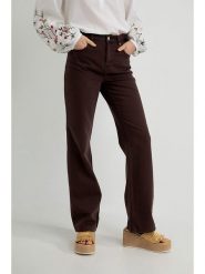 Josephine & Co Spodnie "Serge" w kolorze ciemnobrązowym rozmiar: 40. Brązowe spodnie materiałowe damskie Josephine & Co, bez wzorów, z materiału. Za 219.08 zł.