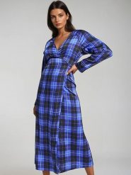 Monki Sukienka w kolorze niebieskim rozmiar: L. Niebieskie sukienki damskie Monki, bez wzorów, bez ramiączek. Za 60.99 zł.