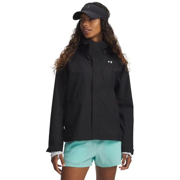 Damska kurtka wodoodporna Under Armour Cloudstrike. Czarne kurtki damskie Under Armour, l, bez wzorów, z materiału, bez kaptura. Za 430.00 zł.
