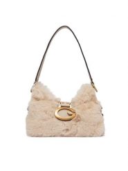 Guess Torebka Camden Mini HWFB93 08720 Beżowy. Brązowe torebki klasyczne damskie Guess, z materiału, bez dodatków. Za 584.99 zł.