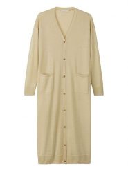 Hessnatur Wełniany kardigan w kolorze żółtym rozmiar: M. Żółte kardigany damskie hessnatur, m, bez wzorów, z wełny. Za 214.70 zł.