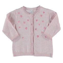 Sweter rozpinany w kolorze jasnoróżowym. Czerwone bluzy niemowlęce ESPRIT, z dzianiny, z okrągłym kołnierzem. W wyprzedaży za 62.95 zł.
