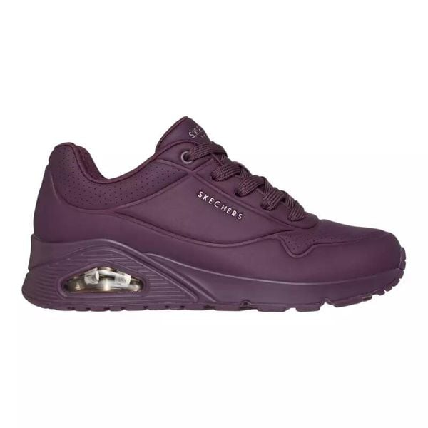 Baskets Femme UNO - STAND ON AIR Bordeaux SKECHERS. Czerwone obuwie sportowe casual damskie Skechers, ze skóry ekologicznej. Za 373.10 zł.