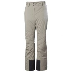 Damskie ocieplane spodnie narciarskie Helly Hansen Alpine. Szare spodnie sportowe damskie Helly Hansen, na zimę, bez wzorów, narciarskie. Za 723.50 zł.