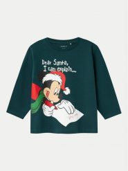 NAME IT Bluzka 13234159 Zielony Standard Fit. Zielone t-shirty i koszulki chłopięce Name it, bez wzorów, z bawełny, bez kołnierzyka, bez ramiączek. Za 79.99 zł.