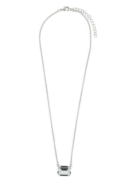 Otazu Naszyjnik z kryształem Swarovski - dł. 46 cm rozmiar: onesize. Szare naszyjniki damskie Otazu, z kryształem, z mosiądzu. Za 130.99 zł.