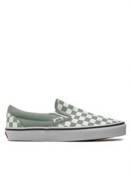 Vans Tenisówki Classic Slip-On VN000BVZCJL1 Zielony. Zielone trampki damskie Vans, bez wzorów, z materiału, bez zapięcia. Za 229.99 zł.