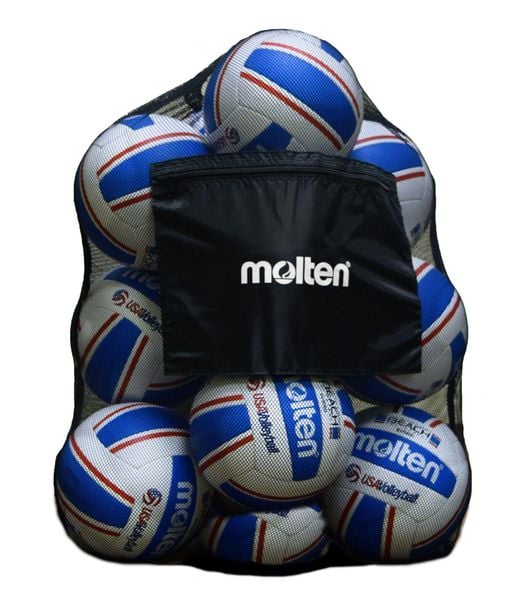 Torba na Piłki Molten Equipe. Czarne torby sportowe MOLTEN, bez wzorów, z materiału, duże. Za 120.95 zł.