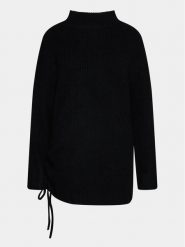 Outhorn Sukienka dzianinowa OTHAW23TDREF066 Czarny Regular Fit. Czarne sukienki damskie Outhorn, bez wzorów, z dzianiny, bez ramiączek. Za 99.99 zł.
