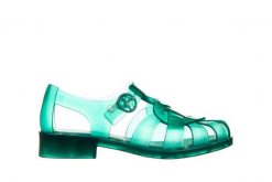 Sandały Melissa Heart Sandal Capetos AD Green Transparent 010407, Zielony, Guma - 35-36. Zielone sandały damskie Melissa, bez wzorów, z gumy, bez obcasa, bez zapięcia. W wyprzedaży za 179.10 zł.
