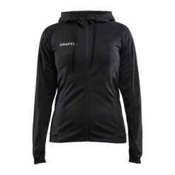 Kurtka damska Craft Evolve. Czarne kurtki damskie Craft, xl, bez wzorów, z materiału, z kapturem. Za 293.75 zł.