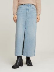 G-Star Spódnica dżinsowa w kolorze błękitnym rozmiar: W32. Niebieskie spódnice damskie G-Star, na co dzień, z aplikacjami, z bawełny, klasyczne, maxi. Za 195.99 zł.