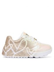 Skechers Sneakersy Jgoldcrown: Uno Lite - Heartdust Forever 310814L Biały. Białe buty sportowe dziewczęce Skechers, z syntetyku, bez zapięcia. Za 299.99 zł.