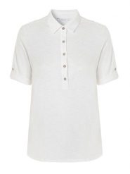 TATUUM Koszulka polo "Fenika" w kolorze białym rozmiar: XL. Białe bluzki damskie TATUUM, xl, bez wzorów, bez kołnierzyka, bez ramiączek. Za 115.24 zł.