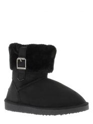 ISLAND BOOT Botki zimowe "Valley" w kolorze czarnym rozmiar: 40. Czarne botki damskie Island Boot, na zimę, z materiału, bez obcasa, bez zapięcia. Za 140.86 zł.