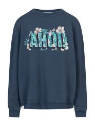 Derbe Bluza w kolorze granatowym rozmiar: L/XL. Niebieskie bluzy damskie Derbe, l, bez wzorów, z bawełny, bez kaptura. Za 162.49 zł.