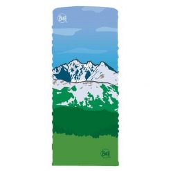 Komin na szyję bandana do biegania BUFF oryginal ecostretch. Zielone kominy damskie Buff, bez wzorów. W wyprzedaży za 64.94 zł.