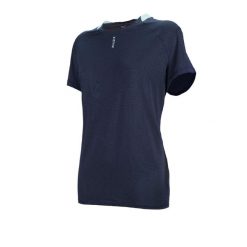 Koszulka do gry w siatkówkę damska. Niebieskie koszulki damskie ALLSIX, xs, bez wzorów, z elastanu, bez kołnierzyka, bez ramiączek. W wyprzedaży za 49.99 zł.