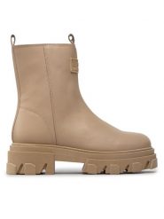 Rage Age Botki RA-69-06-000516 Beżowy. Brązowe botki damskie Rage Age, ze skóry, bez obcasa, na płaskiej podeszwie, bez zapięcia. Za 509.99 zł.