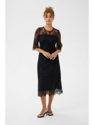Kaffe Sukienka w kolorze czarnym rozmiar: 38. Czarne sukienki damskie Kaffe, bez wzorów, z koronki, bez ramiączek. Za 130.99 zł.