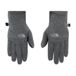 Rękawiczki The North Face. Szare rękawiczki damskie The North Face, bez wzorów. Za 179.99 zł.