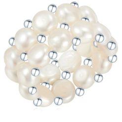 Valero Pearls Pierścionek z perłą srebro wysokiej próby Perła hodowlana słodkowodna srebrny Pierścionki 1 ct Damski. Szare pierścionki damskie Valero Pearls, z perłą, srebrne. Za 159.99 zł.