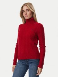 Polo Ralph Lauren Golf 211888686503 Bordowy Regular Fit. Czerwone golfy damskie Polo Ralph Lauren, m, bez wzorów, z wełny, bez ramiączek. Za 1,018.99 zł.