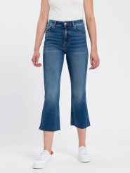 Cross Jeans Dżinsy - Flare fit - w kolorze niebieskim rozmiar: W31. Niebieskie jeansy damskie Cross Jeans, z podwyższonym stanem. Za 105.38 zł.