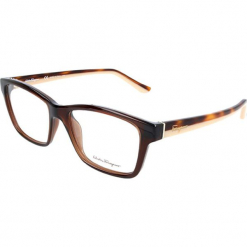 Oprawki "SF2721" w kolorze brązowym. Brązowe okulary przeciwsłoneczne damskie Carrera, Ferragamo. W wyprzedaży za 249.95 zł.