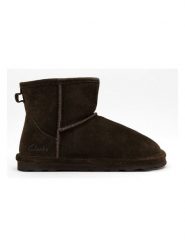 Clarks Skórzane botki zimowe w kolorze brązowym rozmiar: 39. Brązowe botki damskie Clarks, na zimę, ze skóry, bez obcasa, bez zapięcia. Za 260.99 zł.