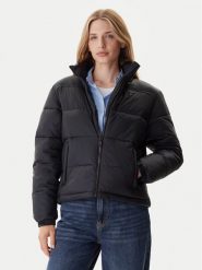 Tommy Jeans Kurtka zimowa DW0DW21619 Czarny Relaxed Fit. Czarne kurtki damskie Tommy Jeans, na zimę, xs, bez wzorów, z jeansu, bez kaptura. Za 699.99 zł.