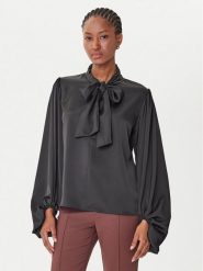 Rinascimento Bluzka CFC0126202003 Czarny Loose Fit. Czarne bluzki damskie Rinascimento, xl, bez wzorów, z syntetyku, bez kołnierzyka, bez ramiączek. Za 309.99 zł.