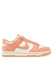 Nike Sneakersy Dunk Low HJ7673 Pomarańczowy. Brązowe obuwie sportowe damskie Nike, ze skóry, bez zapięcia. Za 409.99 zł.