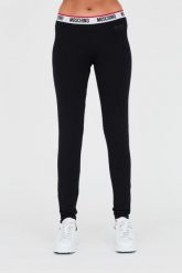 MOSCHINO Czarne legginsy. Czarne legginsy damskie MOSCHINO, s, bez wzorów. W wyprzedaży za 299.99 zł.