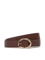 Tommy Hilfiger Pasek Damski Th Chic 2.5 AW0AW17932 Brązowy. Brązowe paski damskie Tommy Hilfiger, bez wzorów, ze skóry. Za 219.99 zł.
