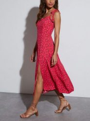 LA Angels Sukienka w kolorze różowym rozmiar: S. Różowe sukienki damskie LA Angels, bez wzorów, bez ramiączek. Za 130.81 zł.