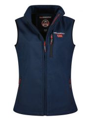 Geographical Norway Kamizelka softshellowa "Vacer" w kolorze granatowym rozmiar: XXL. Niebieskie kamizelki damskie Geographical Norway, xxl, bez wzorów, bez kaptura. Za 148.45 zł.