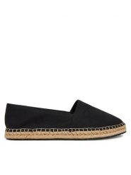 Calvin Klein Espadryle Espadrille - He HW0HW02384 Czarny. Czarne espadryle damskie Calvin Klein, bez wzorów, z materiału, bez obcasa. Za 349.99 zł.